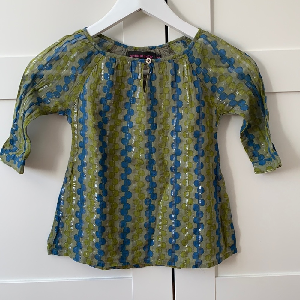 Antik batik lined blouse 2T